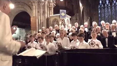 Bill Hayward with the Shrewsbury Choral Society