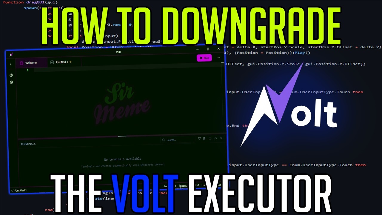HOW TO DOWNGRADE VOLT | ROBLOX EXECUTOR GUIDES MAY 2026 - YouTube