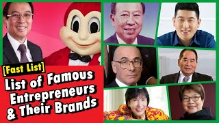MGA SIKAT NA NEGOSYANTENG PINOY [ MABILISANG LISTAHAN]