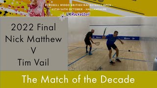 Bluebell Wood British Racketball Open 2022 Final Vail v Matthew