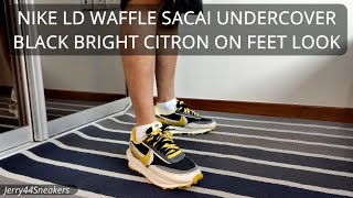 On Feet Look] Nike LD Waffle Sacai Undercover Black Bright Citron