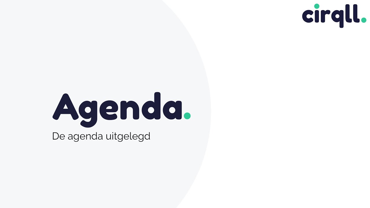 Cirqll CRM - Hoe werkt de agenda? - YouTube