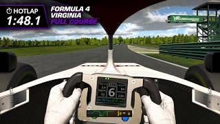 iRacing Formula 4 Virginia Full Course - 1:48.1 Fixed