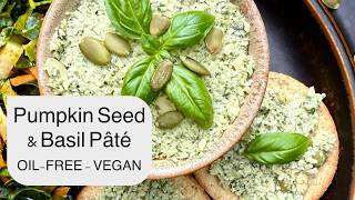 Vegan Pumpkin Seed Pesto | Easy Oil-Free Basil Pâté
