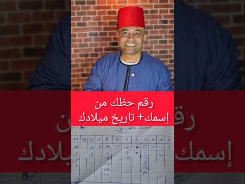 رقم حظك من إسمك تاريخ ميلادك طاقة طاقة ايجابية قانون الجذب طاقة الأسماء طاقة الحروف