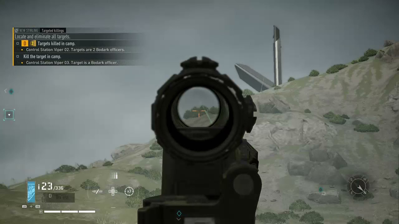 MAWL DA laser misaligned when used with Ru red dot/G33 amplifier