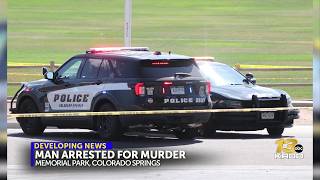 Colorado Springs man arrested for murder following fatal Memorial Park shooting