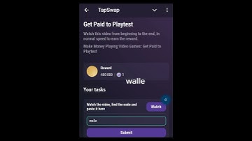 Get paid to Playtest! Code tapswap | Make Money playing Video games: Get paid Playtest | tapswap