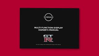 2023 Nissan GT-R - Multi Function Display Owner's Manual - YouTube
