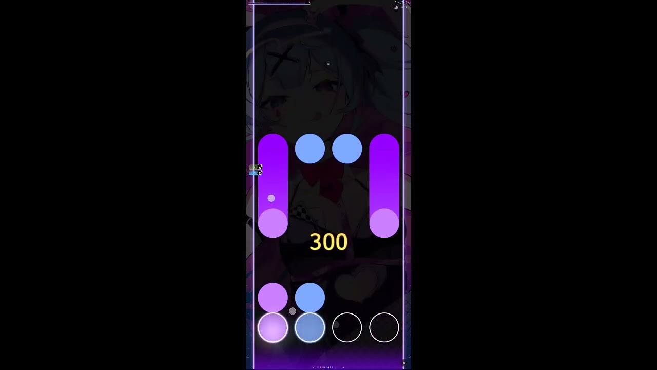 Rabbit Hole osu!mania gameplay on phone 