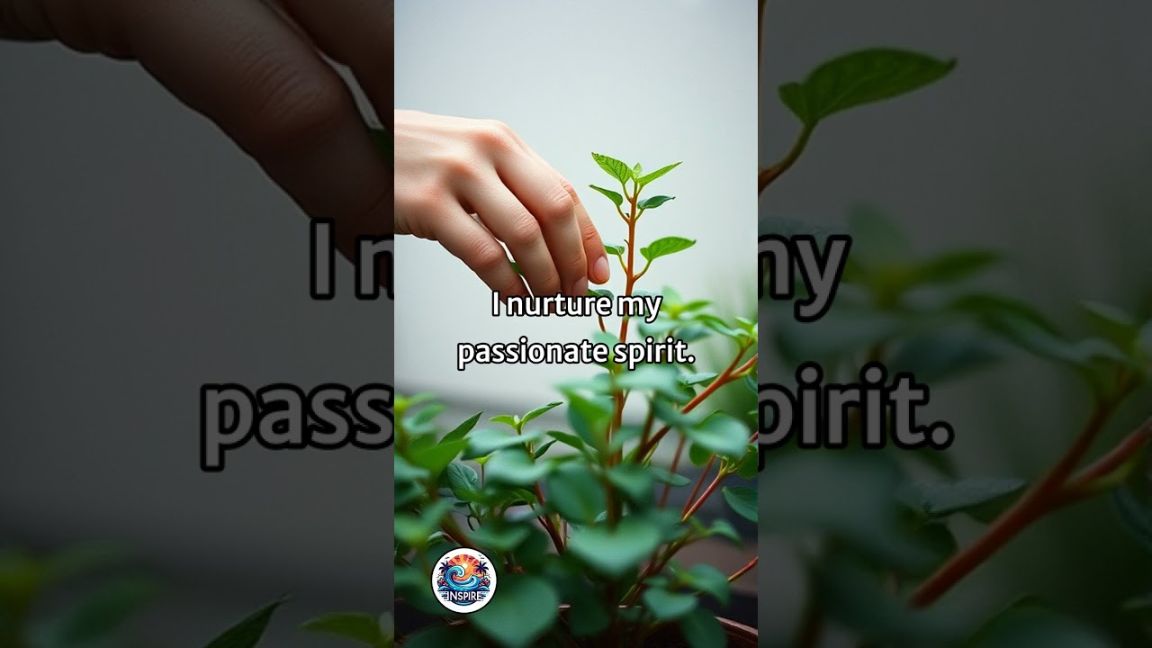 I nurture my passionate spirit.