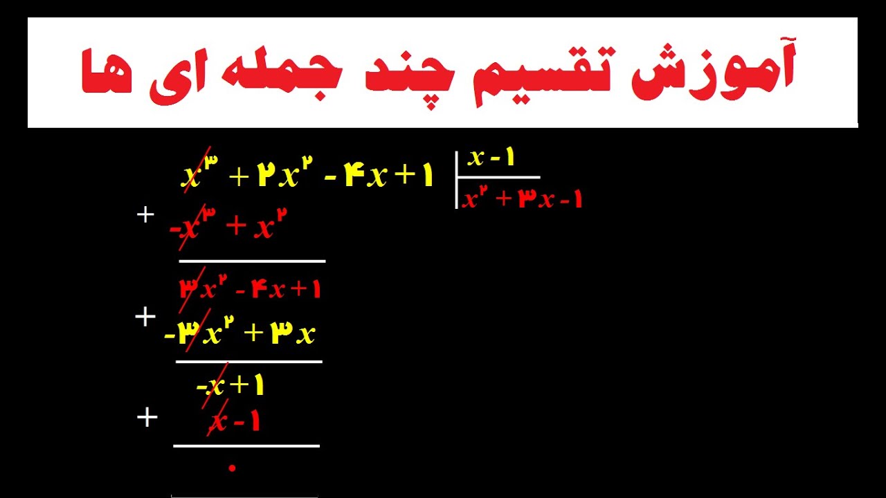 چگونه تقسیم چند جمله ای ها را در کوتاه ترین زمان ممکن انجام دهیم؟