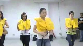 Rehearsals: Cebu Pacific FAs dancing