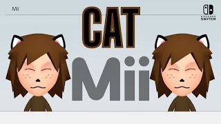 Mii Maker On Nintendo Switch Cat Animal