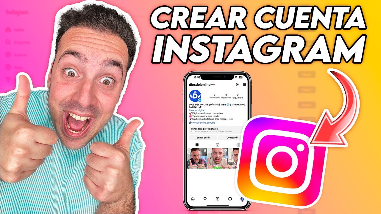 Cómo CREAR una CUENTA de INSTAGRAM | PASO A PASO - YouTube