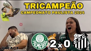 REACT REAÇÕES PALMEIRAS x SANTOS final 2