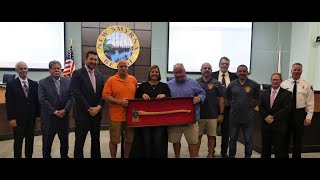 Recognition Of The Lost Lagoon's Fundraising Efforts For Injured Firefighter Jeremy Macklefresh.