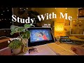 4-HOUR📖Late Night Study With Me • Fire Crackling 🕯️  Lofi bgm • Pomodoro 50-10 • Day127🌻