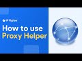 How to set up Proxy Helper extension in Chrome