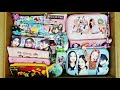 Bts Stationery &amp; Pink Stationery items - Highlighter, Pencil Box, Sharpener, Pen, Eraser, pouch, pen