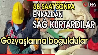 58 Saat Sonra Enkazdan Sağ Kurtardılar