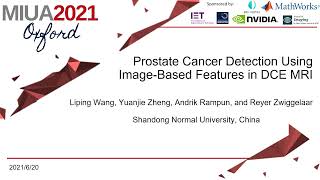 MIUA2021: Prostate Cancer Detection Using Image-Based Features in Dynamic Contrast Enhanced MRI