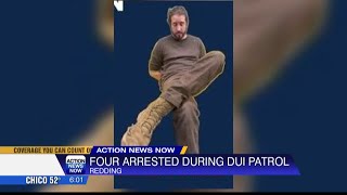 Redding Police Department arrested four for DUI during Saturation Patrol