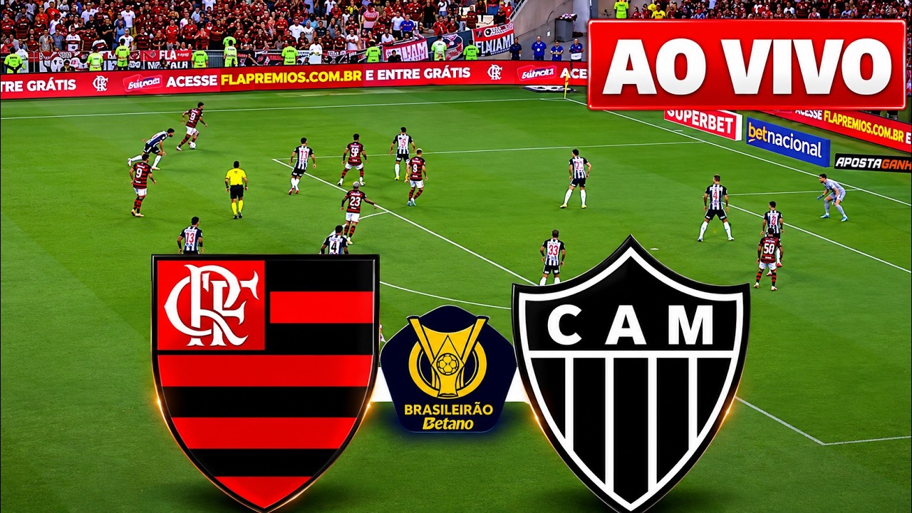FLAMENGO X ATLÉTICO-MG AO VIVO COM IMAGENS - YouTube