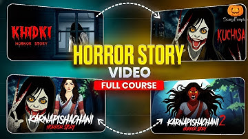 How to make a horror story using AI | AI se horror cartoon video kaise banaye | Khooni Monday