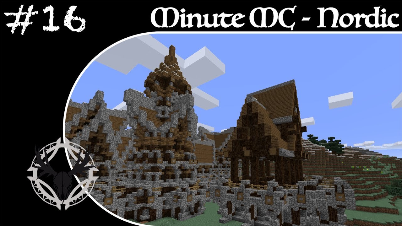 Minute Minecraft - Time Lapse - Nordic Village - Ep.16 - YouTube