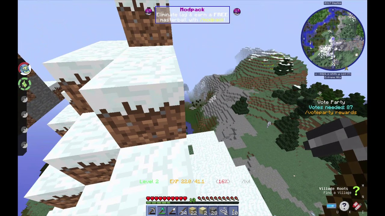 Building my team on the Pixelmon Emerald server