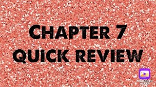 Chapter 7 Quick Review Net Worth