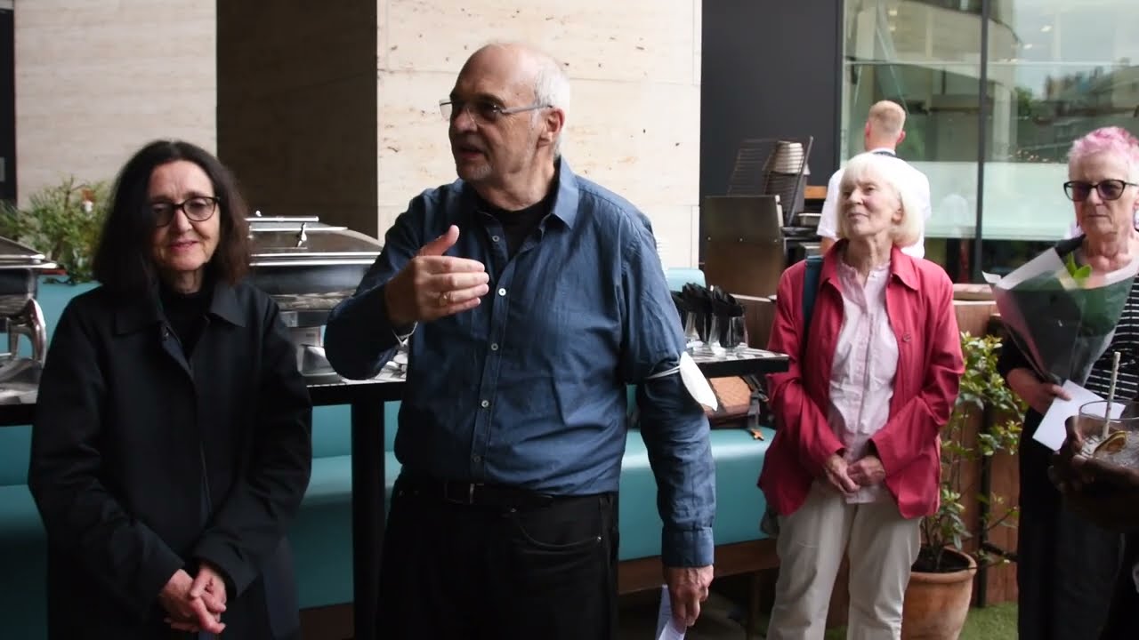 David Wield presenting his career reflections at Kings Place