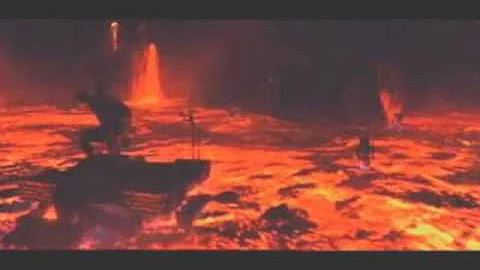 The final Battle in Star Wars Episode III:Darth Vader vs Obi-Wan