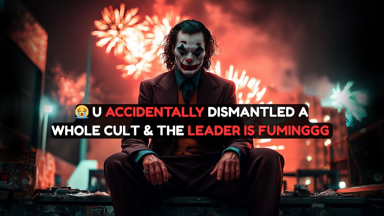 YOU UNKNOWINGLY USED THE CULT LEADER'S WEAKNESS AGAINST HIM... NOW IT'S CHAOS.