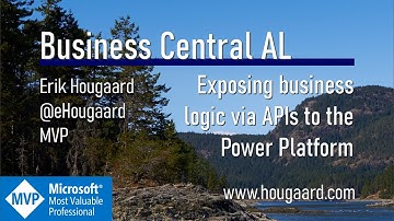 Exposing business logic via APIs to the Power Platform with AL and Business Central