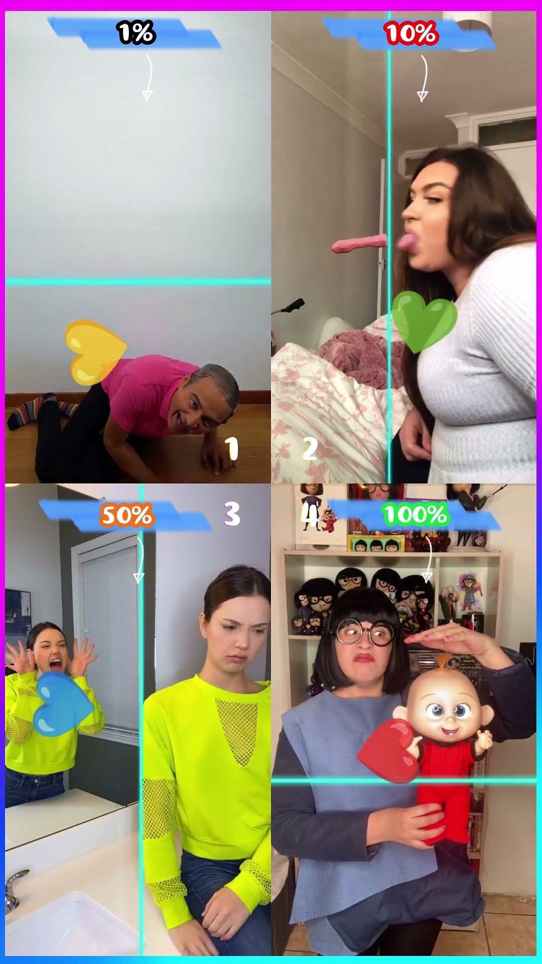 Doo DOO ?? 1, 2, 3 or 4 #shorts #tiktok #viral #dance #cute #funny #trend