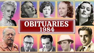 Celebrity Obituaries Famous Stars Who Died in 1984 Part 04 OBITUARIES TV