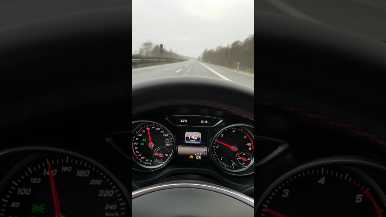 Mercedes CLA 220D Autobahn Test Drive & Top Speed Autobahn Run!