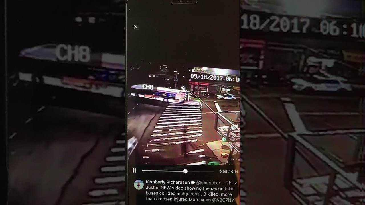 Flushing bus accident YouTube