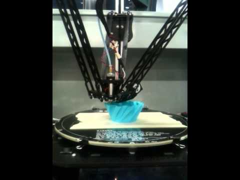 Rostock Max V2 Test Print - YouTube