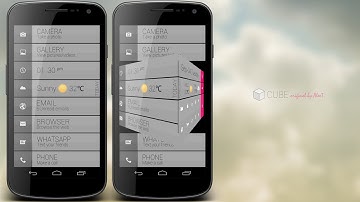 "CUBE" ANDROID HOMESCREEN