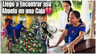 Griselda rompió en llanto encima del ataúd de su abuelita /la familia no queria que grabaramos