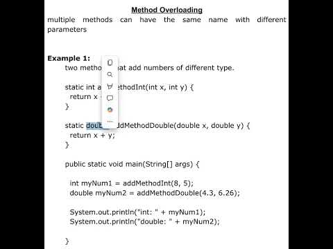 OOP Java Practical 19 - Methods Overloading Part 4