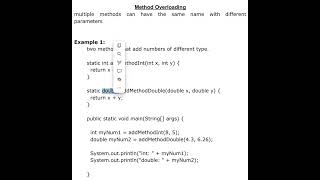 OOP Java Practical 19 - Methods Overloading Part 4