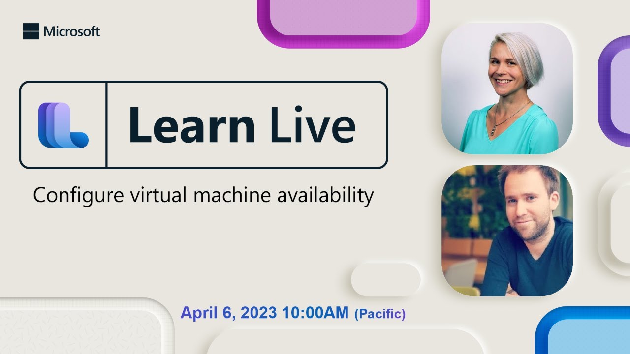 Learn Live - Configure virtual machine availability - YouTube