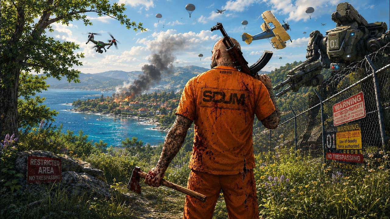 SCUM - Official Solo PvP Server - Day 3 🧟