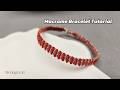 Textured Macrame Bracelet Tutorial26076 Easy Ribbed Knot Design for Beginners