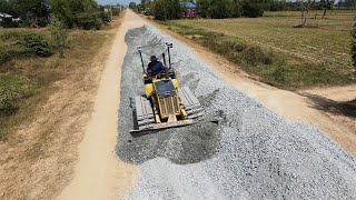 Amazing Road Contraction Building Foundation By Bulldozer, Tecnhque Skill Bulldozer