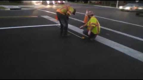 Traffic signal Inductive Loop Installation.